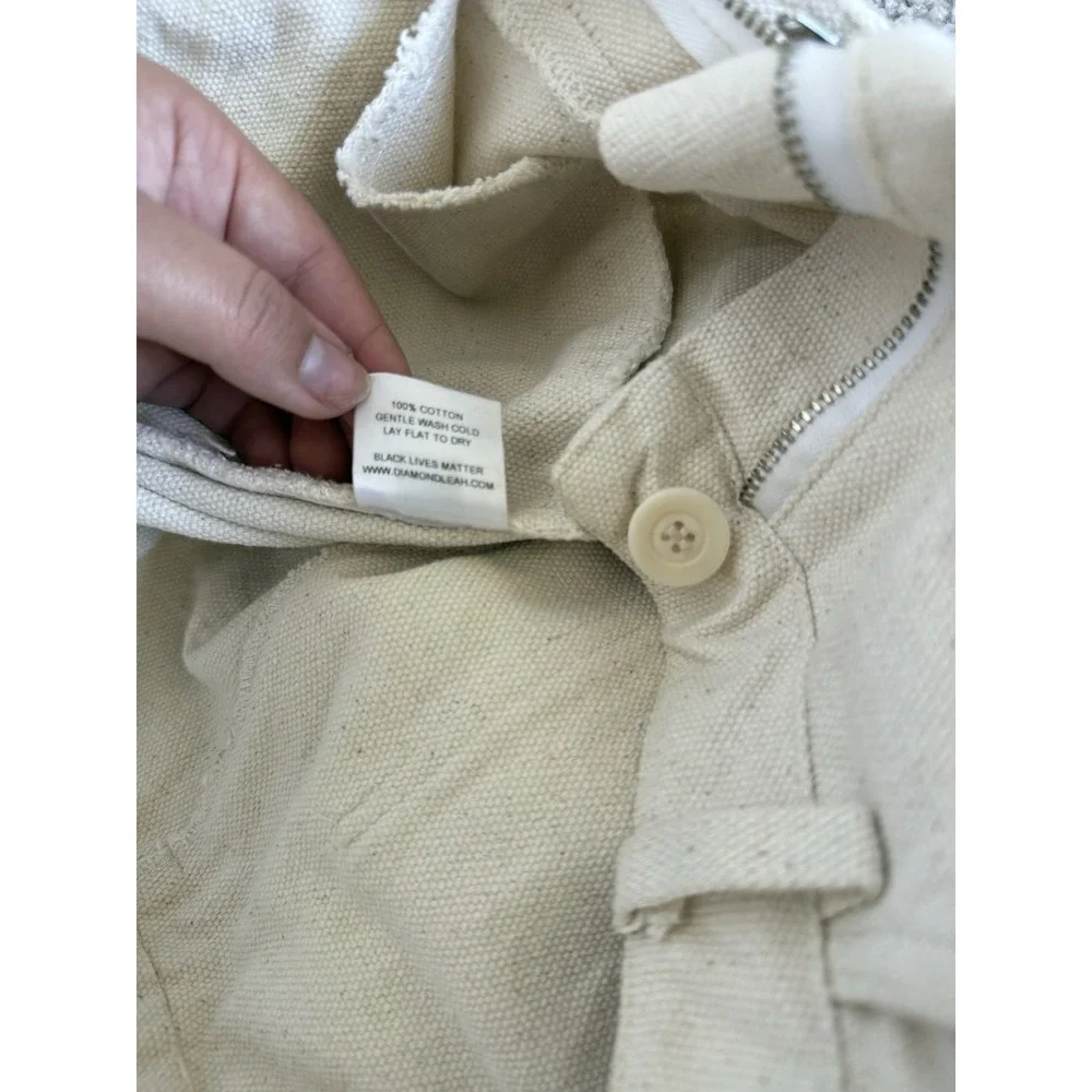 diamond‎ leah rigid pants natural Size 6 Minimalist Organic